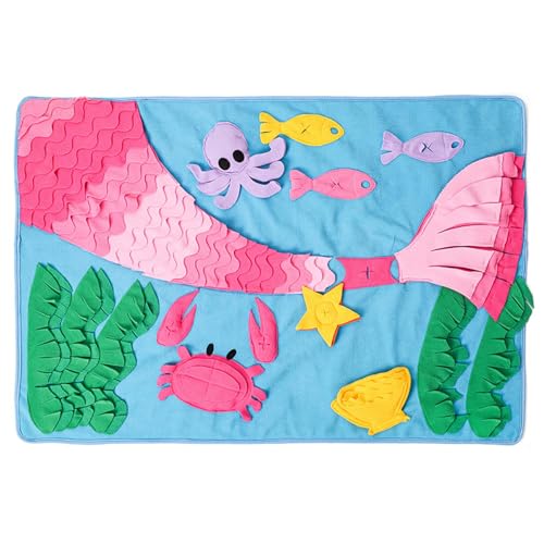 BAHJKASD Schnüffelmatten Hund Slow Feeder Treat Pad Haustier Schnüffelspielzeug Pad Hund Nahrungssuche Puzzle Trainingspad Haustier Hunde Fütterungsbedarf von BAHJKASD