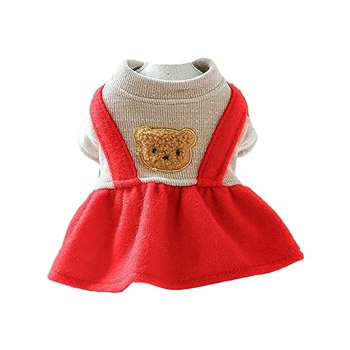 Haustierkostüm für Hunde und Katzen, für kleine Haustiere, Weihnachten, Party, Welpen, Winter, warmes Kleid, Outfit, Foto-Requisiten, Anzug von BAHJKASD