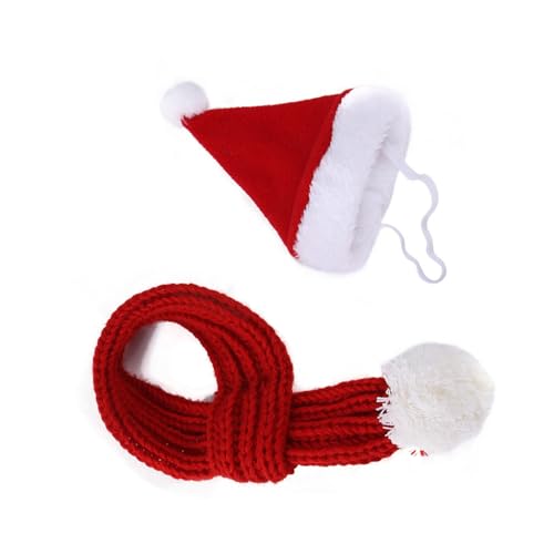 BAHJKASD Santa Pet Fashion Set Haustier Weihnachtsfoto Requisiten Neujahr Kostüm Outfit Für Hunde Katzen Und Mehr von BAHJKASD