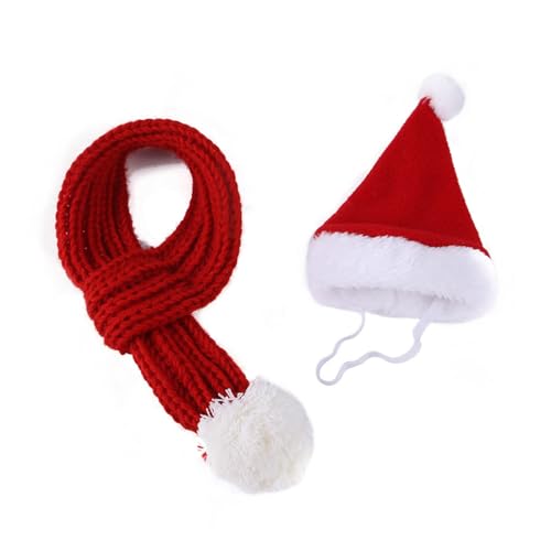 BAHJKASD Santa Pet Fashion Set Haustier Weihnachtsfoto Requisiten Neujahr Kostüm Outfit Für Hunde Katzen Und Mehr von BAHJKASD