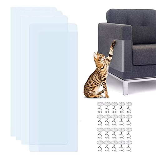 BAIAA Katzenmöbelschutz, Katzenkratzpads, Mit 20 Twist Pins Scratch Guard Protect Sofatischset, 8/10 Packungen, Geeignet Für Sofa, Tisch- Und Stuhlbeine Usw (30 * 40/10pcs) von BAIAA