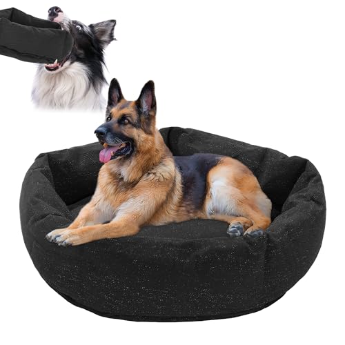 BALAPET Kaufestes Hundebett, orthopädisches, stabiles Haustierbett für zahnende Welpen, strapazierfähiges Hundebett für drinnen und draußen, 61 x 50,8 x 12,7 cm (L x B x H) von BALAPET