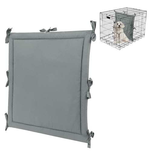 BALAPET Weiche Hundekäfig-Trennwand (nur Trennwand, ohne Kiste), warme Hundehütten-Trennwand mit Bändern, Hundekäfig-Zubehör für Welpenbox-Training, Grau, 38,9 cm H x 33 cm B von BALAPET