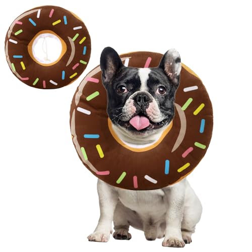 BALAPET Weiches Hundehalsband zur Genesung von Hunden, bequem, leicht, verstellbar, Kegelhalsband für Hunde zur Genesung und stoppen Sie Lecken, niedliches elisabethanisches Halsband in Donut-Form, von BALAPET