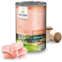 BALDUiN Hund Huhn & Kräuterseitling 12x400g von BALDUiN