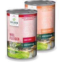 BALDUiN Hund Mix-Paket 1 Rind & Huhn 12x400g von BALDUiN