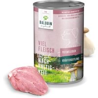 BALDUiN Hund Pute & Kräuterseitling 12x400g von BALDUiN