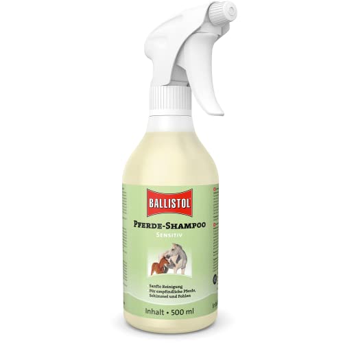 BALLISTOL 26472_case Pferde-Shampoo Sensitiv 500ml – ph-Neutrale Reinigung und Pflege - Haut, Mähne, Schweif, Fell - Fohlen von BALLISTOL