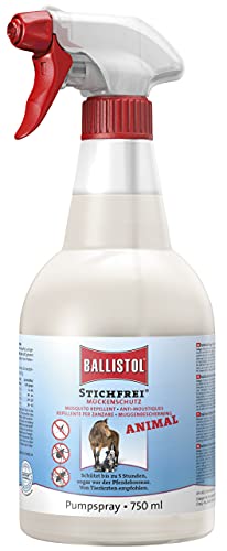 BALLISTOL 26788 Stichfrei Animal 750ml Spray – Tier-Schutz Insektenspray– 8h Schutz vor Mücken, Bremsen, Fliegen, Zecken von BALLISTOL