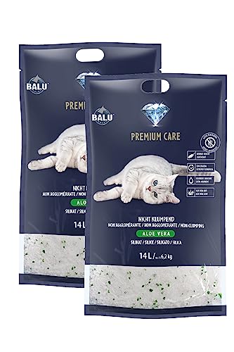 BALU Diamond Premium Care Aloe Vera Silikatstreu 2 x 14 l von BALU