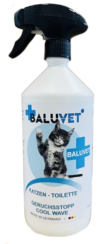 BALUVET Katzentoiletten-Geruchsentferner, Cool Wave Duft, 1L, Made in Germany von BALUVET