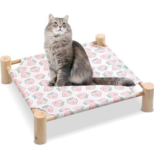 Atmungsaktive Hängematte For Katzennest Polyester Katzenschlafbett Erhöhtes Hundebett Outdoor-Katzenbett Sommer-Katzenbett Katzen-Campingbett Katzenhängemattenbett Outdoor-Hundebett Hundebett(A,S) von BANTASE