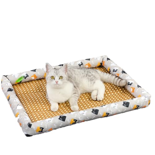 BANTASE Kühlmatte for Hunde Und Katzen, Langlebiges, Selbstkühlendes Pet Cool Matmgel-Pad, Geeignet for Kleine, Mittelgroße Und Große Haustiere Im Sommer(A,S) von BANTASE