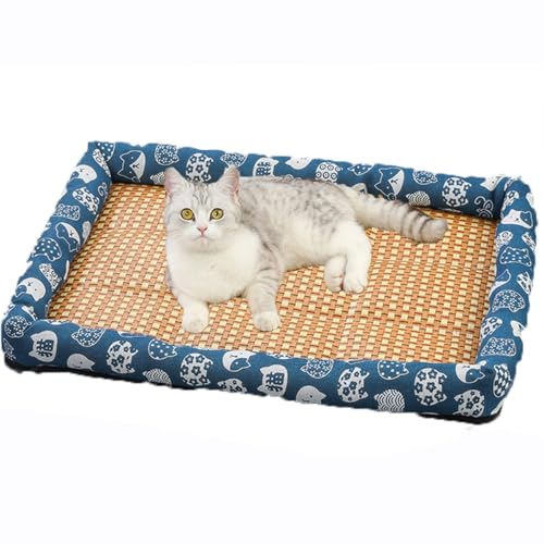 BANTASE Kühlmatte for Hunde Und Katzen, Langlebiges, Selbstkühlendes Pet Cool Matmgel-Pad, Geeignet for Kleine, Mittelgroße Und Große Haustiere Im Sommer(F,L) von BANTASE