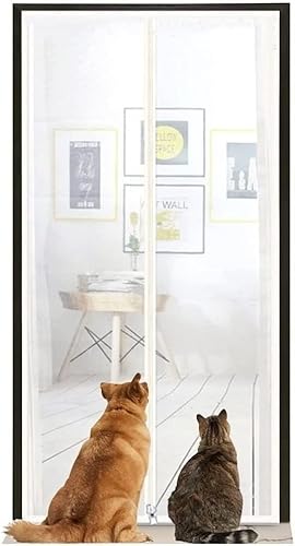 Katzen-Fliegengittertür, Verdickt, Strapazierfähig, Verhindert Das Entkommen Von Haustieren, Türvorhänge, Trennnetz, Moskitovorhang, Haustier-Fliegengittertür Mit Beidseitigem Reißverschluss(150x220cm Katzen-Fliegengittertür, Verdickt, Strapazierfähig, Verhindert Das Entkommen Von Haustieren, Türvorhänge, Trennnetz, Moskitovorhang, Haustier-Fliegengittertür Mit Beidseitigem Reißverschluss(150x220cm von BANTASE