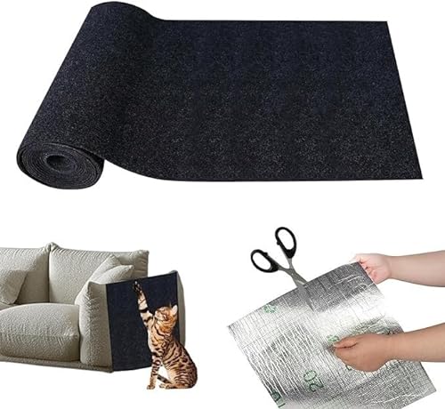 Katzenkratzmatten – Kletterkatzenkratzer, DIY Kletterkatzenkratzer, Katzenkratzmatte, Selbstklebende, Zuschneidbare Teppichunterlage, Katzenkratzbrett, rutschfest, Schützt Teppiche Und Sofas (Color : von BANTASE