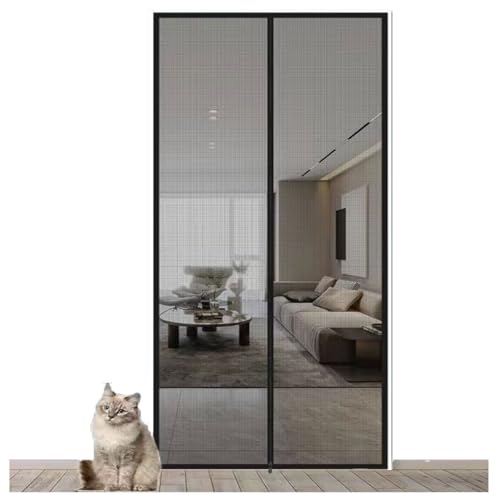 Verstärkte Katzen-Fliegengittertür, Passend For Türgrößen Von 76,2 X 203,2 Cm, Robuste, Haustiersichere Fliegengittertür Mit Reißverschluss, Verhindert, Dass Hunde Und Katzen Aus Dem Haus Laufen(90x22 Verstärkte Katzen-Fliegengittertür, Passend For Türgrößen Von 76,2 X 203,2 Cm, Robuste, Haustiersichere Fliegengittertür Mit Reißverschluss, Verhindert, Dass Hunde Und Katzen Aus Dem Haus Laufen(90x22 von BANTASE