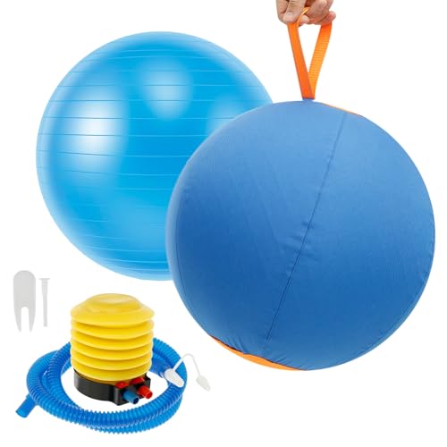 BAODBF Ball für Hunde,Hunde Ball Groß mit Aufblaswerkzeuge,Hundespielzeug Ball für Große Hunderassen wie Schäferhunde(45cm) von BAODBF