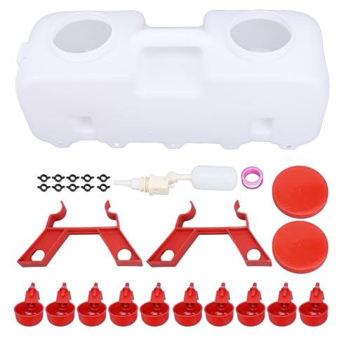 Automatischer Hühnerwasserspender, Hühnerwassereimer, Geflügel, Automatische Tränke für Hühner, Enten, Gänse, Tauben, Wachteln (-2114240011711) von BAOFUYA