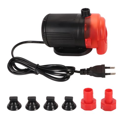 BAOFUYA Aquarium-Tauchpumpe, 5 Mm, Niedriger Wasserstand, Starke Leistung, Geräuscharmer Durchfluss, Einstellbare Aquarium-Brunnen-Umwälzfilterpumpe (EU-Stecker 220 V) von BAOFUYA