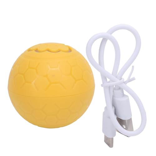 BAOFUYA Interaktiver Anti-Biss-Hundespielzeugball, Langlebiges und Sicheres Material, Multifunktionaler Blauer Smart Pet Automatisch Rollender Ball für Alle Arten von Hunden (Yellow) von BAOFUYA