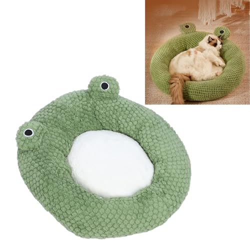 BAOFUYA Katzenkissenbett in Tierform, Bezauberndes Design, Leicht zu Reinigen, Ganzjährig Vielseitig Einsetzbar, Langes Plüsch-Hundebett, Niedliches Winterwarmes Hundebett Zum Schlafen (L) von BAOFUYA