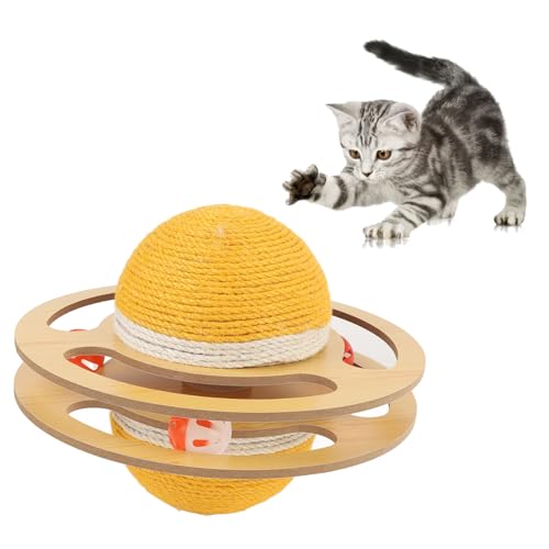 BAOFUYA Katzenkratzerspielzeug, Sisal -Schutzmöbel Stilvoller Look Doppelseiten Verwenden Sie Haustier -Gadget -Ball für Innenhause (Groß) von BAOFUYA