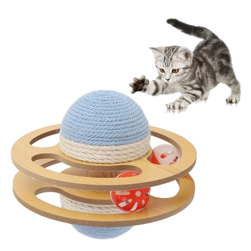 BAOFUYA Katzenkratzerspielzeug, Sisal -Schutzmöbel Stilvoller Look Doppelseiten Verwenden Sie Haustier -Gadget -Ball für Innenhause (Klein) von BAOFUYA