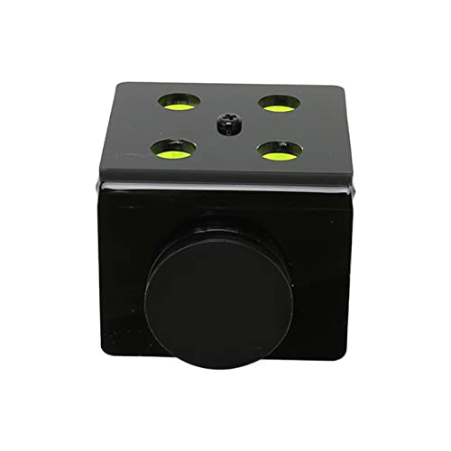 BAOFUYA Magnetischer Korallenfragmenthalter mit 4 Löchern, Magnetischer Korallenfragmenthalter aus Acryl, Fluoreszierender Grüner Korallenfragmenthalter für Aquarium, Aquarium, von BAOFUYA