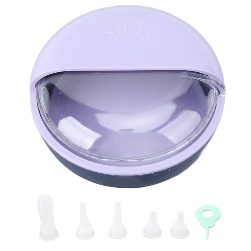 BAOFUYA Multi -Spout -Pet -Feeder, Anti -Blähungen und Multi -Brustwarzen Außenverteidiger Puppy Feeder Milchschale für Kätzchen Doggie Pet Supplies (blau) (Purple) von BAOFUYA