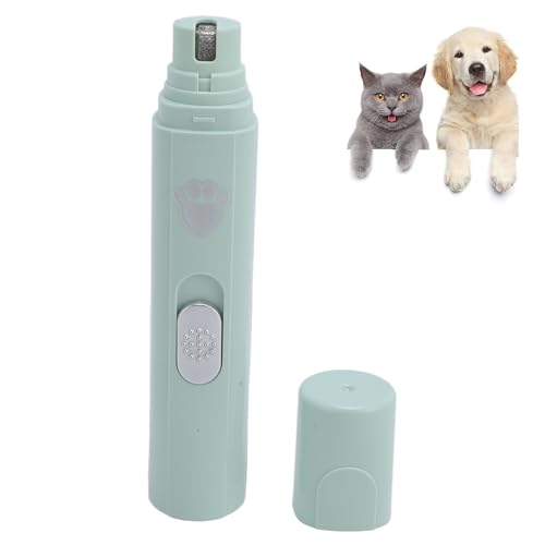 BAOFUYA Nagelschleifer für Hunde, Batteriebetrieben, Wiederaufladbar, Nageltrimmer für Haustiere, Elektrische Nagelfeilenschleifer für Große, Mittelgroße und Kleine Hunde (Green) von BAOFUYA