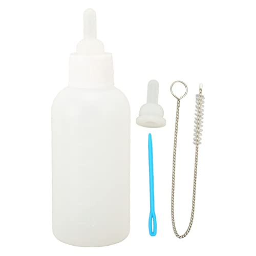 BAOFUYA Pet Feeding Bottle Kit, Mehrzweck-Wiederverwendbares Pet Nursing Bottle Kit mit Ersatz-Mini-Nippeln für Pet Feeding Tool von BAOFUYA