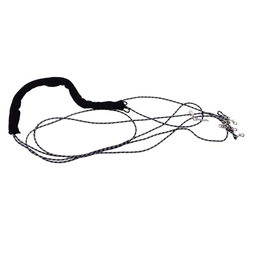 BAOFUYA Pferdetrainingsausrüstung, Langes, Elastisches Longier-Trainingsseil für Pferde, Reitausrüstung für das Farmpferdetraining (Black) von BAOFUYA