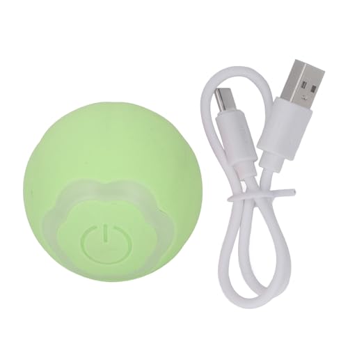 BAOFUYA Smartes Katzenspielzeug, Rollendes Katzenspielzeug, Ball mit Aufregenden LED-Lichtern, Bissfestes Design, Intelligentes Interaktives Katzenspielzeug, Ball für Hauskatzen (Green) von BAOFUYA