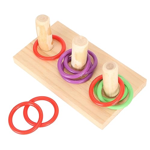 BAOFUYA Vogel-Trainingsspielzeug, Buntes Interaktives Vogel-Stapelring-Spielzeug, Intelligenz-Vogel, Lustig für Kleine Bis Mittelgroße Vögel (5 cm großer Ring) von BAOFUYA