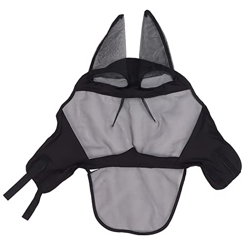 Fliegenmaske für Pferde, Netzmaske für Pferde, Dehnbare Fliegenmaske mit UV-Schutz, Weich auf der Haut und Atmungsaktiv, für Pferde von BAOFUYA