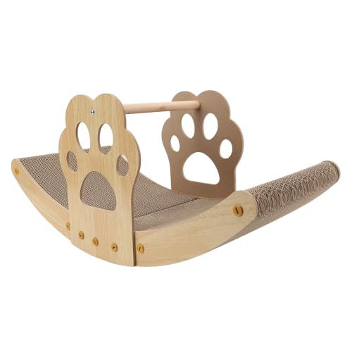 Katze Scratcher Karton, Katze Scratcher Katze Kratzkissen mit verschiedenen kratzenden Texturen Welle gebogene flache Form Design für geschlossene Katzen Wellpappe Liegestuhl Sofa (Basic von BAOFUYA