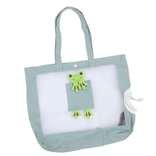 Katzentrage, Hundetrage, Haustiertrage, Faltbare Hundetasche, Faltbare Hundetasche, Tragbare Tragetasche für Kleine Bis Mittelgroße Katzen und Kleine Hunde (Grüner Frosch-Stil) von BAOFUYA