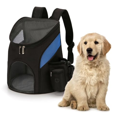 Katzentrage-Rucksack, Geräumig, Praktisch, für Kätzchen, Welpen, Reisetasche, Hundetragerucksack, Tasche für Reisen, Camping, Wandern (L) von BAOFUYA