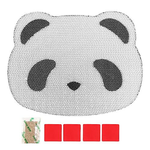 BAOFUYA Kratzpad für Katzen, Panda Muster, Horizontal, Langlebig, Krallenschleifpad für Wand, Tür, Fenster von BAOFUYA