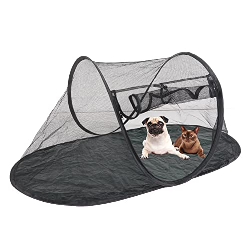 Pet Enclosure Tent Atmungsaktives Faltbares Außenspielzelt Shelter Cat Tent Outdoor für Katzen Kleine Hunde auf Deck, Hof, Terrasse, Park, Camping von BAOFUYA