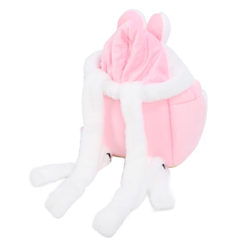 Vordere Katzen-Hundetragetasche, Bequemes Riemendesign, Kleine Hunde-Geldbörsen-Tragetasche mit Zwei Taschen, Haustier-Tragetasche, Warme und Bequeme (PINK) von BAOFUYA