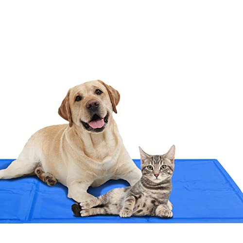 BAOK Eispad für Haustiere - Bequeme Kühlmatte für Hunde Kein Einfrieren nötig - Welpenunterlagen, maschinenwaschbar, wiederverwendbar, für den Sommer, für Kaninchen, Hunde, Katzen, Autositze von BAOK