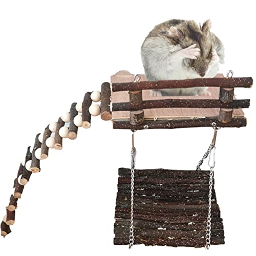 BAOK Hamster-Kletterplattform - Hamster Zahnen Kaukäfig Zubehör Spielzeug - Haustierzubehör, Zubehör für Kleintiere wie Chinchilla, Rennmaus und ehr von BAOK