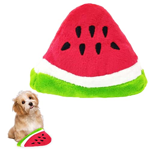 BAOK Haustier-Plüschspielzeug – bissfestes Obst-Hundespielzeug – interaktives Welpen-Schnüffelspielzeug, saubere Zähne, waschbar, Massage-Zahnfleisch, befriedigt natürlichen Drang zum Kauen von BAOK