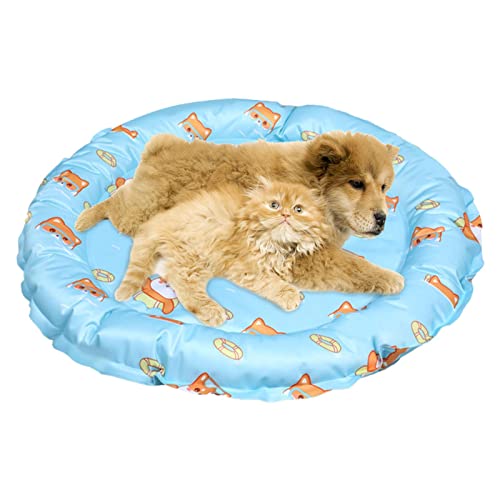 BAOK Sommer Katzenbett - Gel Kleintierkühlbett | 1,96 x 17,71 x 1,96 im Sommer Kühlmatte für Hunde und Katzen, selbstkühlende Matte aus Eisseide für Haustierbetten von BAOK