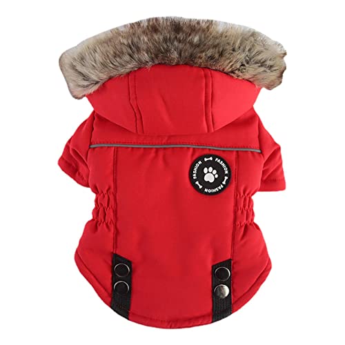 BAOK Warmer Hunde-Wintermantel – Gemütliche Winddichte Wende-Hundejacke – Outdoor-warme Hundekleidung, warme Welpenjacke für kaltes Wetter, Winterjacke für kleine, mittelgroße Hunde für den Winter von BAOK