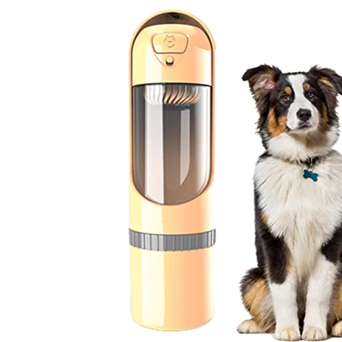 BAOK Wasserflaschenspender für Hunde,Ausziehbarer Wasserspender für Haustiere mit Snack-Aufbewahrungsbecher | Auslaufsichere Haustier-Wasserflaschen für große Hunde, Wasserspender, Hunde-Wassernapf von BAOK