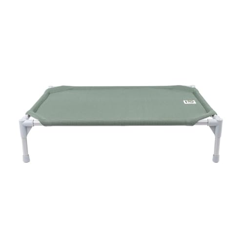 BAOSHUPINGY Hundeliege Haustierbett Feuchtigkeitsbeständiges, atmungsaktives Bodenbett Erhöhtes Bett Abnehmbares und waschbares Feldbett Hundebett Haustierbett(8,S(58 * 45 * 19cm)) von BAOSHUPINGY