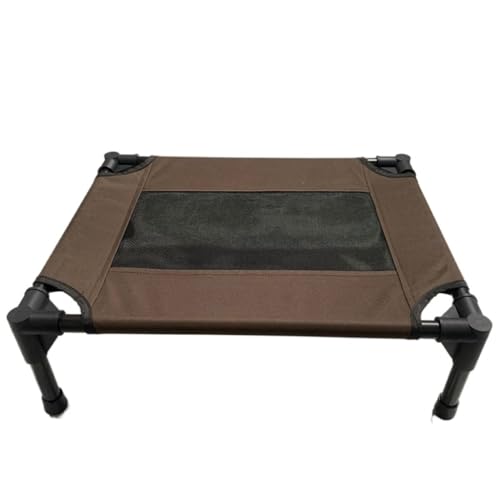 Hundeliege Haustier-Campingbett, Hundehütte, Hundebedarf, atmungsaktiv, abnehmbar und waschbar, Trainings-Hochbett, großes Hunde- und Katzenbett Haustierbett(D,M 90 * 60 * 15CM) von BAOSHUPINGY